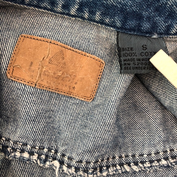 Liz Claiborne denim tailored jacket, women's size S (approx.) unclear navy blue type Vintage Second Hand